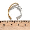 304 Stainless Steel Cuff Rings for Women RJEW-L133-03GP-01-3