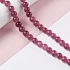 Natural White Jade Imitation Garnet Beads Strands G-I334-02B-4