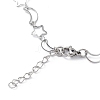 Non-Tarnish 304 Stainless Steel Star & Moon Link Chain Anklets for Men Women LS-STAS-B039-15P-3