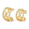 Brass Micro Pave Clear Cubic Zirconia Cuff Rings EJEW-C159-01G-4