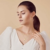 1Pc Initial Letter Brass Pendant Necklaces NJEW-YW0001-24A-5