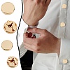 8Pcs 2 Styles Alloy Cufflinks BUTT-GA0001-34G-5