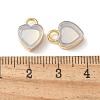 Brass Glass Charms KK-Q031-48G-05-3