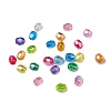 AB Color Plated Eco-Friendly Transparent Acrylic Beads TACR-CJ0001-13-5