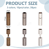 30Pcs 3 Colors Brass Bayonet Clasps KK-OC0001-60B-2