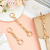 3Pcs 3 Styles Alloy Rectangle Link Bag Extender Chains PURS-BBC0001-06-4