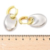 Oval Brass Hoop Earrings for Women EJEW-U057-06A-04GP-5