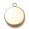 304 Stainless Steel Pendant Cabochon Settings X-STAS-Z030-01B-G-2