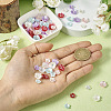  96Pcs 12 Styles Opaque Resin Pave Rhinestone Cabochons RESI-TA0002-33-6