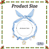 Flower Alloy Enamel & Resin & Glass & Plastic Pearl & Rhinestone Tassel Scarf Choker Necklaces NJEW-SP0001-16C-2