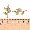 304 Stainless Steel Crystal Rhinestone Connector Charms STAS-U047-30G-3