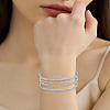 1Pc Alloy Arm Cuff Bangles for Women BJEW-LP0003-32P-1