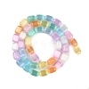 Rainbow Color Natural Selenite Beads Strands G-F750-M02-02-3