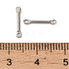 304 Stainless Steel Connector Charms STAS-Q323-04C-P-3