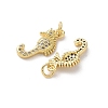 Brass Micro Pave Cubic Zirconia Pendants KK-D502-26B-G-2