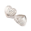 Brass Stud Earrings for Women EJEW-U015-07P-03-2