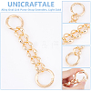 Unicraftale 2Pcs Alloy Oval Link Purse Strap Extenders FIND-UN0003-07KCG-5