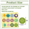 Paper Self Adhesive Gold Foil Embossed Stickers DIY-WH0434-014-2