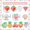 60Pcs 10 Styles Opaque Resin Cabochons RESI-SC0005-92-2