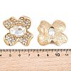 Alloy Rhinestone Stud Earrings for Women AL-CBA6127-02G-3