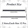 24Pcs 2 Styles Plastic Firm Headband Non-slip Strip DIY-CY0003-02-2