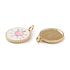 Real 18K Gold Plated Brass Enamel Pendants ZIRC-Z008-11A-3