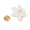 Flower Golden Enamel Pins JEWB-K012-07B-G-3
