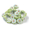 Handmade Porcelain Flower Beads PORC-J008-04C-3