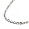 Titanium Steel Cable Chain Bracelets for Men Women BJEW-G736-11P-2