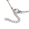 304 Stainless Steel Slider Necklace Makings AJEW-JB01288-01-3