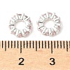 Brass Micro Pave Cubic Zirconia Beads KK-A253-11S-03-2