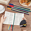 5Pcs 5 Colors Colorful Ribbon PU Leather Bookmarks AJEW-CP0003-86B-3