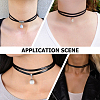 4Pcs Imitation Leather Double Layer Choker Necklaces NJEW-SC0001-68-7