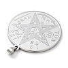 Anti-Tarnish 304 Stainless Steel Pendants STAS-U030-03P-2