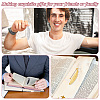 8Pcs 4 Colors Zinc Alloy Beadable Bookmarks AJEW-GO0002-15-7