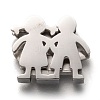 304 Stainless Steel Slide Charms STAS-P270-40P-1
