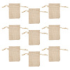 20Pcs Rectangle Polyester Imitation Burlap Packing Pouches Drawstring Bags ABAG-TA0001-96A-3