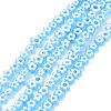 Handmade Millefiori Glass Bead Strands LAMP-J035-6mm-59-1