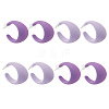 4 Pairs 2 Colors Acrylic C-Shaped Stud Earrings EJEW-LP0001-63-1