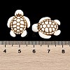 Ocean Theme Spray Painted Opaque Acrylic Beads ACRP-F003-02D-3