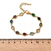 304 Stainless Steel Link Chain Bracelets for Women BJEW-A093-01A-G-5