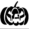 Halloween Pumpkin PET Drawing Stencil PW-WG09E87-02-1