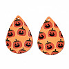 15 Styles Halloween Print Pattern Jewelry IFIN-X0052-04-3