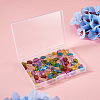Cheriswelry 96Pcs 8 Colors Transparent Glass Beads Strands GLAA-CW0001-04-8