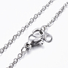 304 Stainless Steel Pendant Necklaces NJEW-G287-05P-3