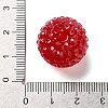 Chunky Resin Rhinestone Bubblegum Ball Beads RESI-S259-A02-3