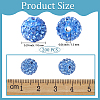 200Pcs Pave Disco Ball Beads RB-PA0001-11D-2