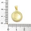 Rack Plating Brass Micro Pave Cubic Zirconia Pendants KK-D359-22G-3