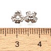 925 Sterling Silver Micro Pave Clear Cubic Zirconia Beads STER-B006-21P-2