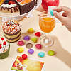  2 Sets 12Pcs Silicone Wine Glass Charms AJEW-NB0005-69-3